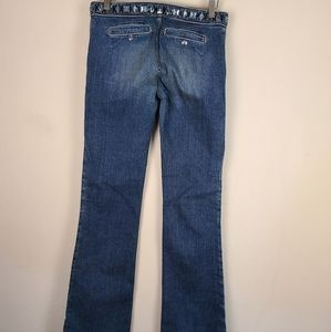 ABS Y2K beaded jeans 27x35  tall